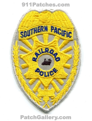 Southern Pacific Railroad Police Department Patch (Texas)
Scan By: PatchGallery.com
Keywords: railway train dept.