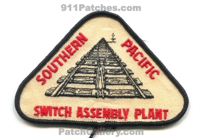 Southern Pacific Railway Switch Assembly Plant Patch (Texas)
Scan By: PatchGallery.com
Keywords: railroad rr train lines