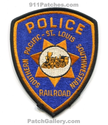 Southern Pacific Saint Louis Southwestern Railroad Police Department Patch (California)
Scan By: PatchGallery.com
Keywords: st. dept. railway train rr