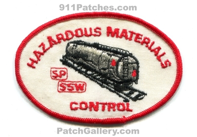 Southern Pacific Railroad Saint Louis Southwestern Railway Hazardous Materials Control HazMat Patch (California)
Scan By: PatchGallery.com
Keywords: spssw hazmat haz-mat fire train railcar rr