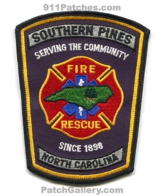 Southern Pines Fire Rescue Department Patch (North Carolina)
Scan By: PatchGallery.com
Keywords: dept. serving the community since 1898