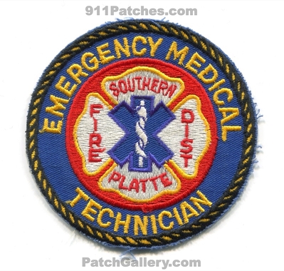 Southern Platte Fire District Emergency Medical Technician EMT Patch (Missouri)
Scan By: PatchGallery.com
Keywords: dist. department dept. ems ambulance