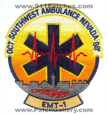 Southwest Ambulance EMT-1 Patch (Nevada)
Scan By: PatchGallery.com
Keywords: ems las vegas