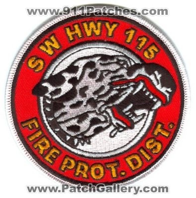 Southwest Highway 115 Fire Protection District Patch (Colorado)
[b]Scan From: Our Collection[/b]
Keywords: hwy prot. dist.