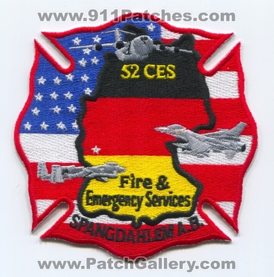 Spangdahlem Air Base Fire and Emergency Services Military Patch (Germany)
Scan By: PatchGallery.com
Keywords: ab & 52 ces