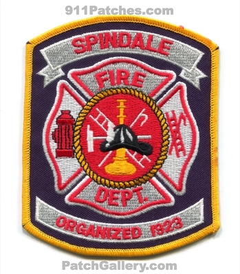 Spindale Fire Department Patch (North Carolina)
Scan By: PatchGallery.com
Keywords: dept. organized 1923
