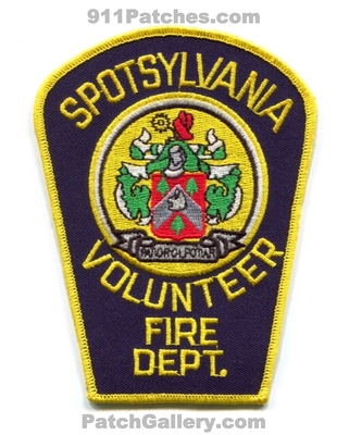 Spotsylvania Volunteer Fire Department Patch (Virginia)
Scan By: PatchGallery.com
Keywords: vol. dept.