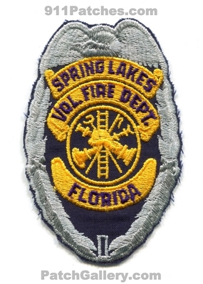 Spring Lakes Volunteer Fire Department Patch (Florida)
Scan By: PatchGallery.com
Keywords: vol. dept.