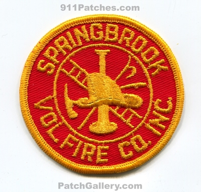 Springbrook Volunteer Fire Company Inc Patch (New York)
Scan By: PatchGallery.com
Keywords: vol. co. inc. department dept.
