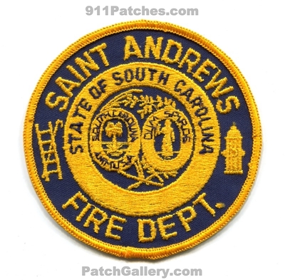 Saint Andrews Fire Department Patch (South Carolina)
Scan By: PatchGallery.com
Keywords: st. dept.