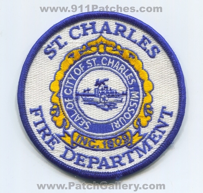 Saint Charles Fire Department Patch (Missouri)
Scan By: PatchGallery.com
Keywords: city of st. dept. inc. 1809