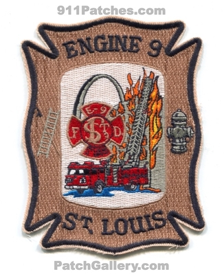Saint Louis Fire Department Engine 9 Patch (Missouri)
Scan By: PatchGallery.com
Keywords: st. dept. stlfd st.l.f.d. company co. station