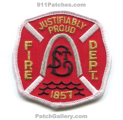 Saint Louis Fire Department Patch (Missouri)
Scan By: PatchGallery.com
Keywords: st. dept. stlfd st.l.f.d. 1857