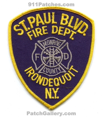 Saint Paul Boulevard Fire Department Irondequoit Monroe County Patch (New York)
Scan By: PatchGallery.com
Keywords: st. blvd. dept. co.