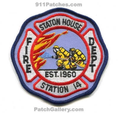 Station House Fire Department Station 14 Patch (North Carolina)
Scan By: PatchGallery.com
Keywords: dept. est. 1960