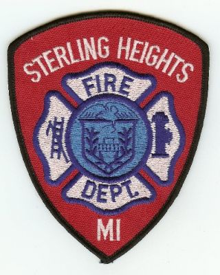 Sterling Heights Fire Dept
Thanks to PaulsFirePatches.com for this scan.
Keywords: michigan department