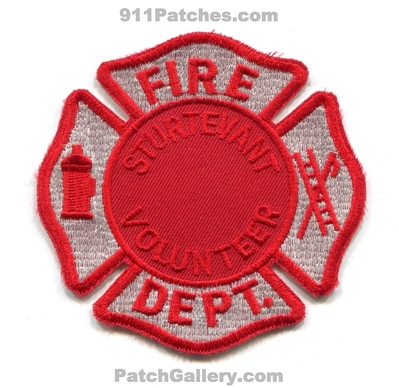 Sturtevant Volunteer Fire Department Patch (Wisconsin)
Scan By: PatchGallery.com
Keywords: vol. dept.