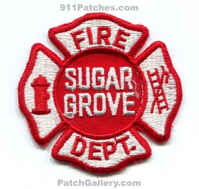 Sugar Grove Fire Department Patch (Illinois)
Scan By: PatchGallery.com
Keywords: dept.