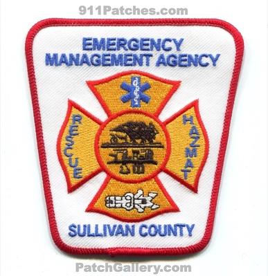 Sullivan County Emergency Management Agency EMA Fire Rescue Patch (Tennessee)
Scan By: PatchGallery.com
Keywords: co. department dept. ems hazmat haz-mat