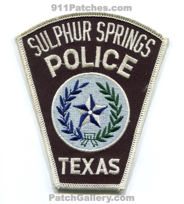 Sulphur Springs Police Department Patch (Texas)
Scan By: PatchGallery.com
Keywords: dept.