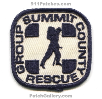 Summit County Rescue Group Patch (Colorado)
[b]Scan From: Our Collection[/b]
Keywords: co.
