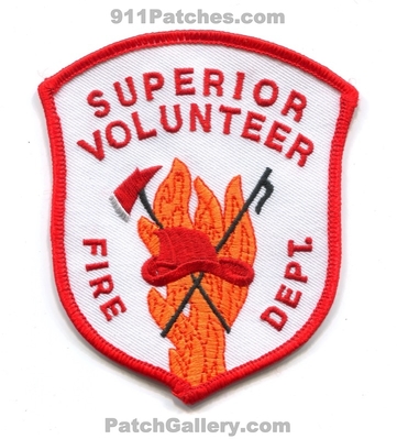 Superior Volunteer Fire Department Patch (Nebraska) (Confirmed)
Scan By: PatchGallery.com
Keywords: vol. dept.