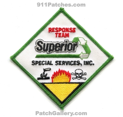 Superior Special Services Inc Response Team Patch (Illinois)
Scan By: PatchGallery.com
Keywords: inc. hazmat haz-mat fire