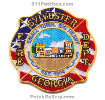 Sylvester Fire Department Patch Georgia)
Scan By: PatchGallery.com
[b]Patch Made By: 911Patches.com[/b]
Keywords: dept. small town beg hearts est. 1894