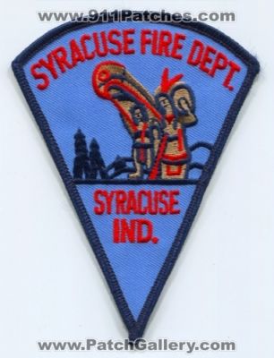Syracuse Fire Department (Indiana)
Scan By: PatchGallery.com
Keywords: dept. ind.
