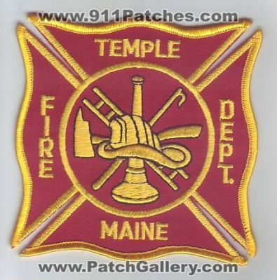 Temple Fire Department (Maine)
Thanks to Dave Slade for this scan.
Keywords: dept.