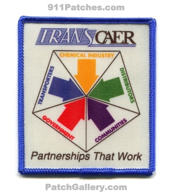 TRANSCAER HazMat Training Patch (No State Affiliation)
Scan By: PatchGallery.com
Keywords: hazardous materials haz-mat fire ert chemical industry transporters government communities distributors partnerships that work