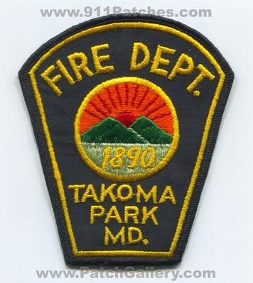 Takoma Park Fire Department Patch (Maryland)
Scan By: PatchGallery.com
Keywords: dept. md. 1890