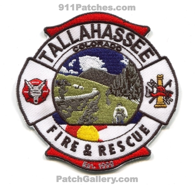 Tallahassee Fire Rescue Department Patch (Colorado)
[b]Scan From: Our Collection[/b]
Keywords: & and dept.