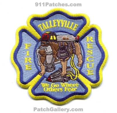 Talleyville Fire Rescue Department Patch (Delaware)
Scan By: PatchGallery.com
Keywords: dept. we go where others fear bulldog