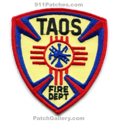Taos Fire Department Patch (New Mexico)
Scan By: PatchGallery.com
Keywords: dept.