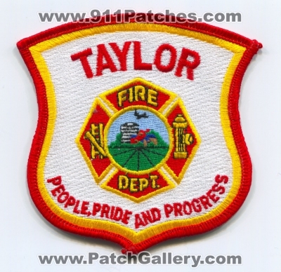 Taylor Fire Department (Michigan)
Scan By: PatchGallery.com
Keywords: dept. people pride and progress