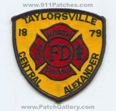 Taylorsville Central Alexander Fire Department Patch (North Carolina)
Scan By: PatchGallery.com
Keywords: dept. fd 1879
