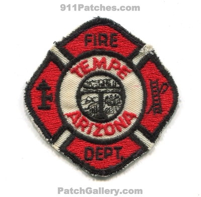 Tempe Fire Department Patch (Arizona) (Hat Size)
Scan By: PatchGallery.com
Keywords: dept.
