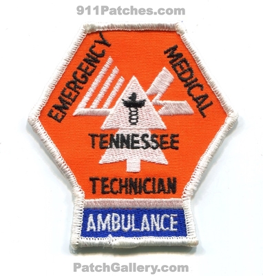 Tennessee State Emergency Medical Technician EMT Ambulance EMS Patch (Tennessee)
Scan By: PatchGallery.com
Keywords: certified licensed registered e.m.t. services e.m.s.
