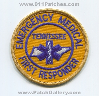Tennessee State Emergency Medical First Responder EMS Patch (Tennessee)
Scan By: PatchGallery.com
Keywords: certified licensed registered ambulance