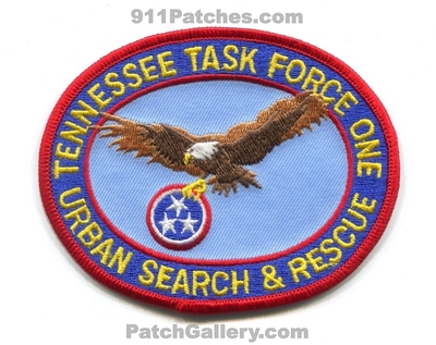 Tennessee Task Force One Urban Search and Rescue USAR Patch (Tennessee)
Scan By: PatchGallery.com
Keywords: tf1