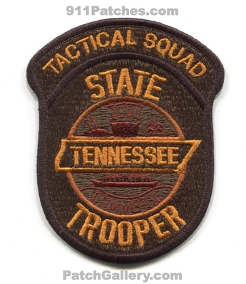 Tennessee State Trooper Tactical Squad Patch (Tennessee)
Scan By: PatchGallery.com
Keywords: highway patrol police
