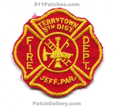 Terrytown 5th District Fire Department Jefferson Parish Patch (Louisiana)
Scan By: PatchGallery.com
Keywords: fifth dist. dept. jeff. par.