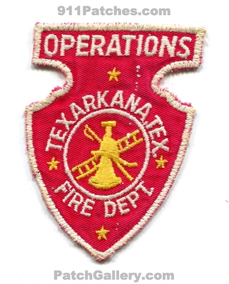 Texarkana Fire Department Operations Patch (Texas)
Scan By: PatchGallery.com
Keywords: dept.
