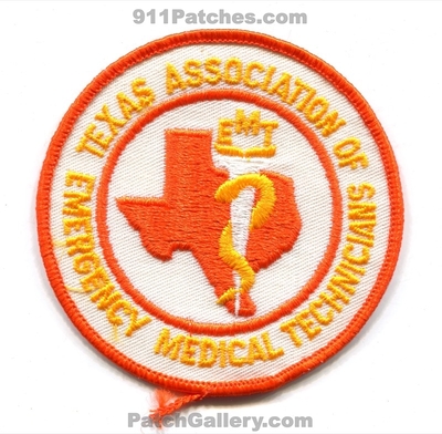 Texas Association of Emergency Medical Technicians EMTs Patch (Texas)
Scan By: PatchGallery.com
Keywords: assn. ems ambulance