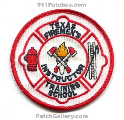 Texas Firemens Training School Instructor Patch (Texas)
Scan By: PatchGallery.com
Keywords: academy teex