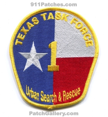 Texas Task Force 1 Urban Search and Rescue USAR Patch (Texas)
Scan By: PatchGallery.com
Keywords: tx-tf1 fire ems