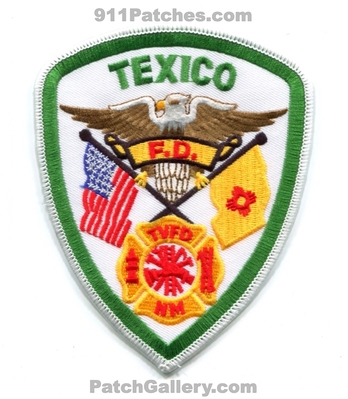 Texico Volunteer Fire Department Patch (New Mexico)
Scan By: PatchGallery.com
Keywords: vol. dept. tvfd t.v.f.d. nm