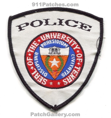 The University of Texas Police Department Patch (Texas)
Scan By: PatchGallery.com
Keywords: dept.