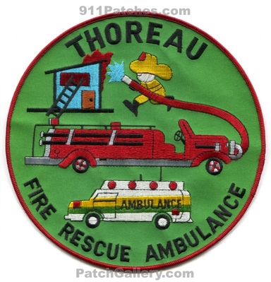Thoreau Fire Rescue Ambulance Department Patch (New Mexico) (Jacket Back Size)
Scan By: PatchGallery.com
Keywords: dept. ems